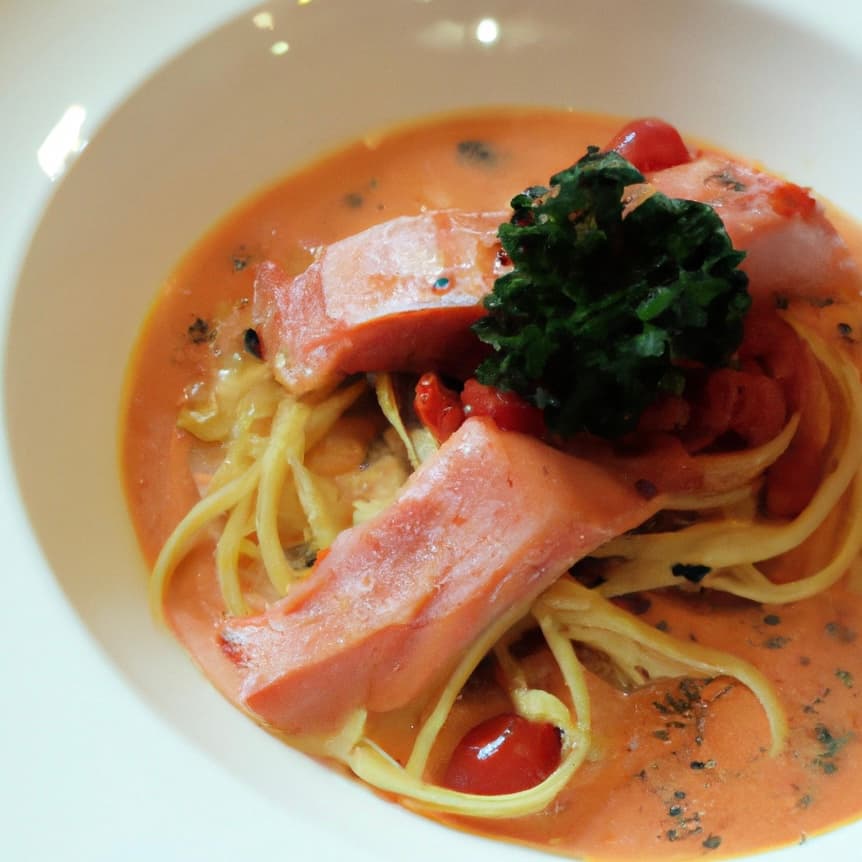 Smoked Salmon Pasta with Rose Sauce