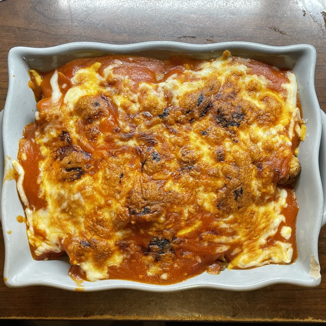 Baked Pork Chop w/Tomato Sauce on Rice/Spaghetti