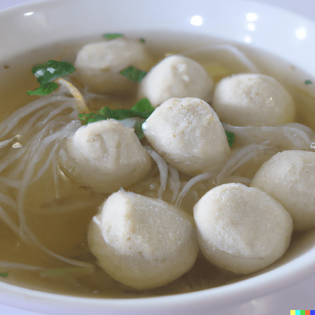 Vermicelli in Soup with Fish Balls